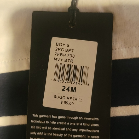 NWT 7 For All Mankind Boys 24mos Short Set - Picture 8 of 8